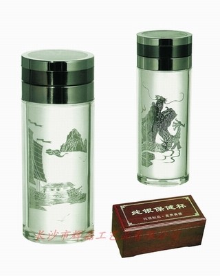银杯 纯银保健杯 纯银杯 真空杯 保温杯